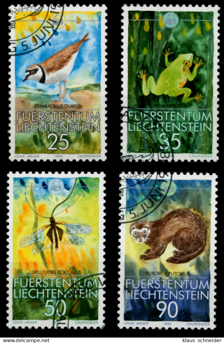 LIECHTENSTEIN 1989 Nr 967-970 Gestempelt SB49D9A - Used Stamps