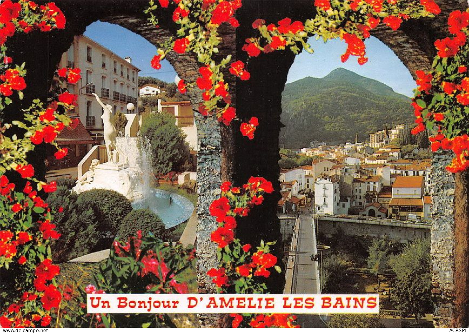 66 Amélie-les-Bains-Palalda    Un Bonjour De La Ville      (Scan R/V) N°   8   \MT9126 - Ceret