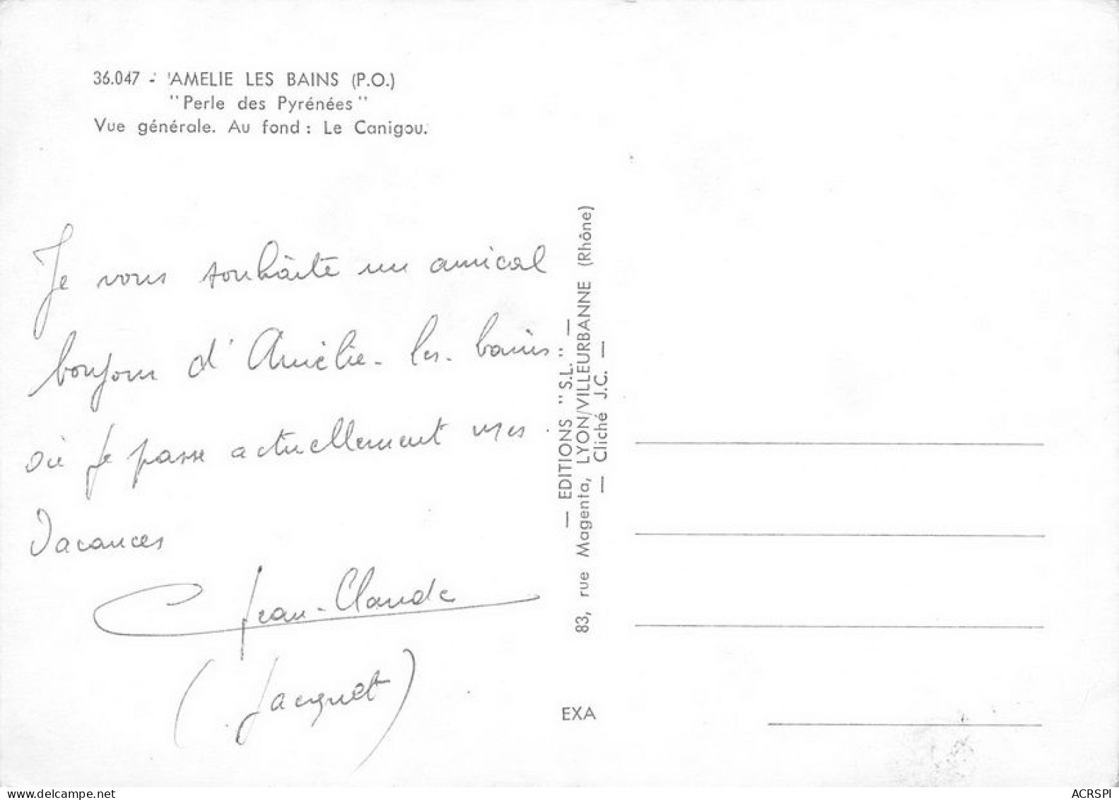 66 Amélie-les-Bains-Palalda  La Perle Vue Générale  (Scan R/V) N°   35   \MT9125 - Ceret