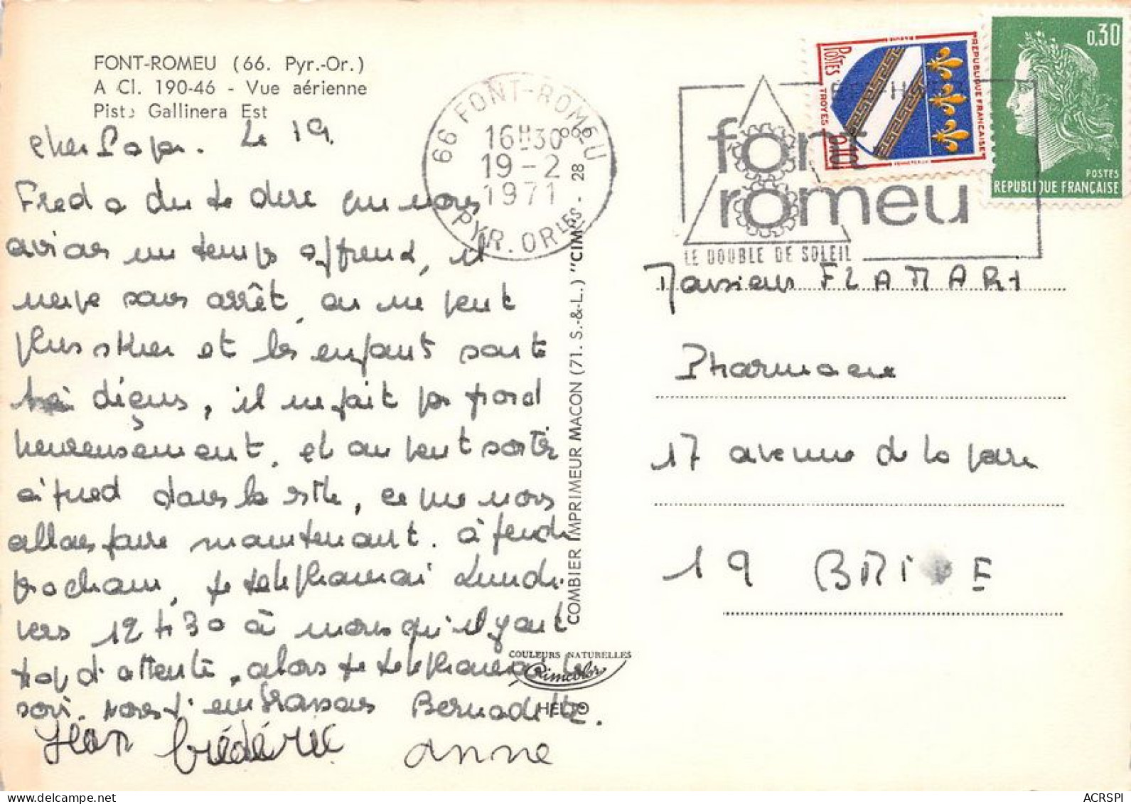 66  Font-Romeu-Odeillo  Vue Aérienne Piste Gallinera (Scan R/V) N°   30.Bis   \MT9120 - Prades