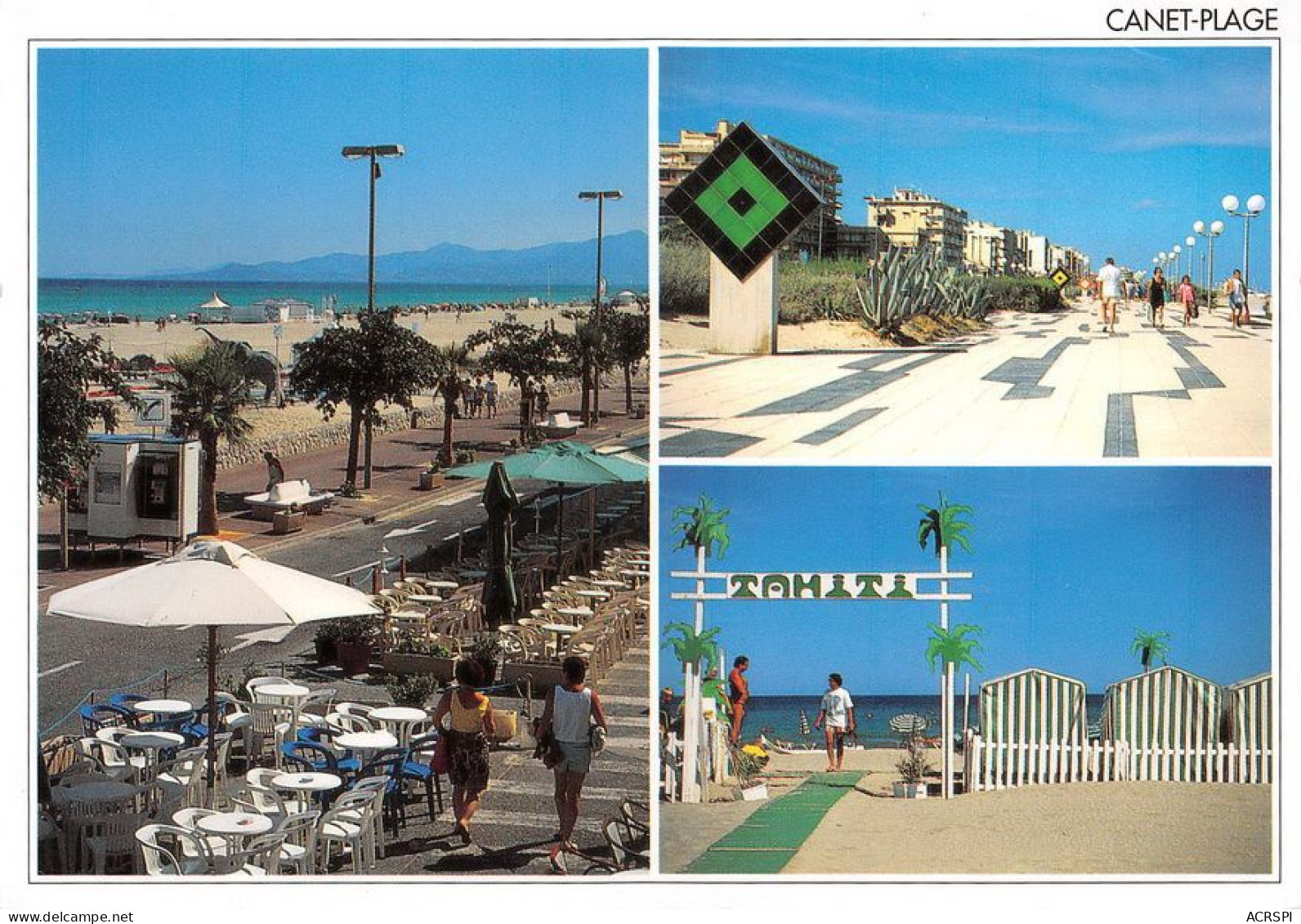 66  CANET PLAGE En Rousillon  Front De Mer  (Scan R/V) N°   50   \MT9119 - Canet En Roussillon