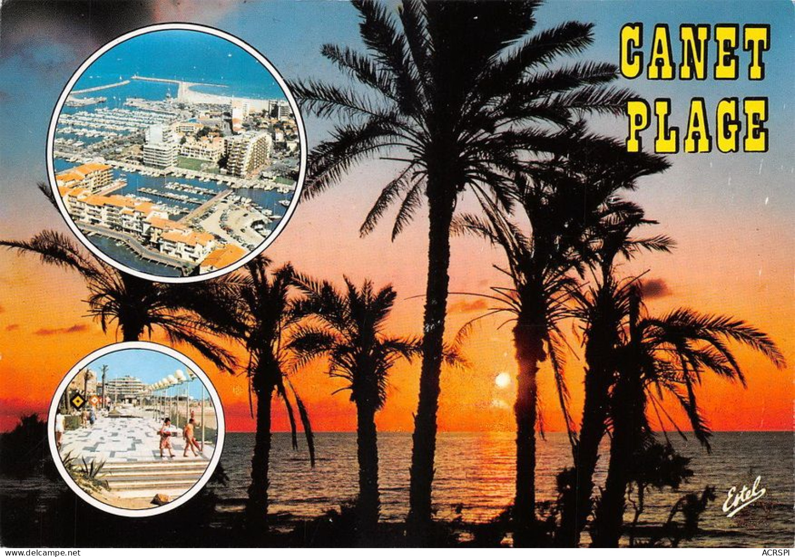 66  CANET PLAGE En Rousillon  Multivue   (Scan R/V) N°   48   \MT9119 - Canet En Roussillon