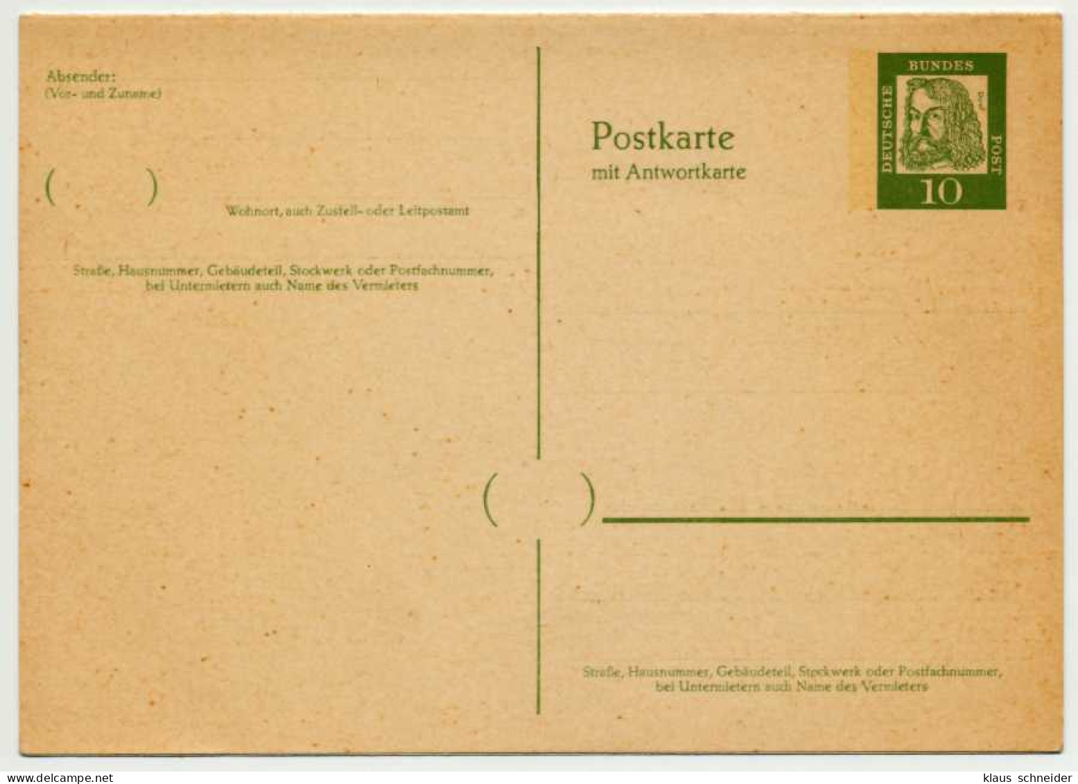 BRD Nr P70 UNGEBRAUCHT POSTKARTE X7254EA - Other & Unclassified