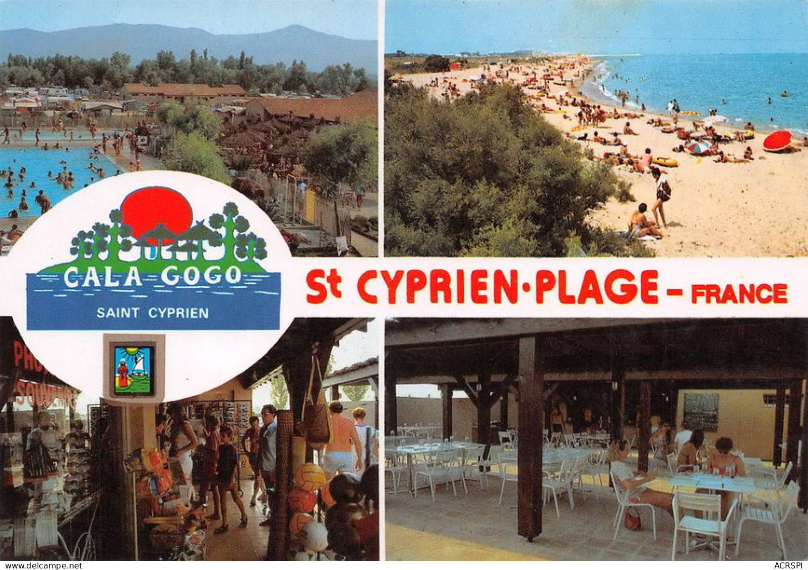 66  Saint-Cyprien Camping CALA-GOGO à ELNE            (Scan R/V) N°   3   \MT9118 - Saint Cyprien