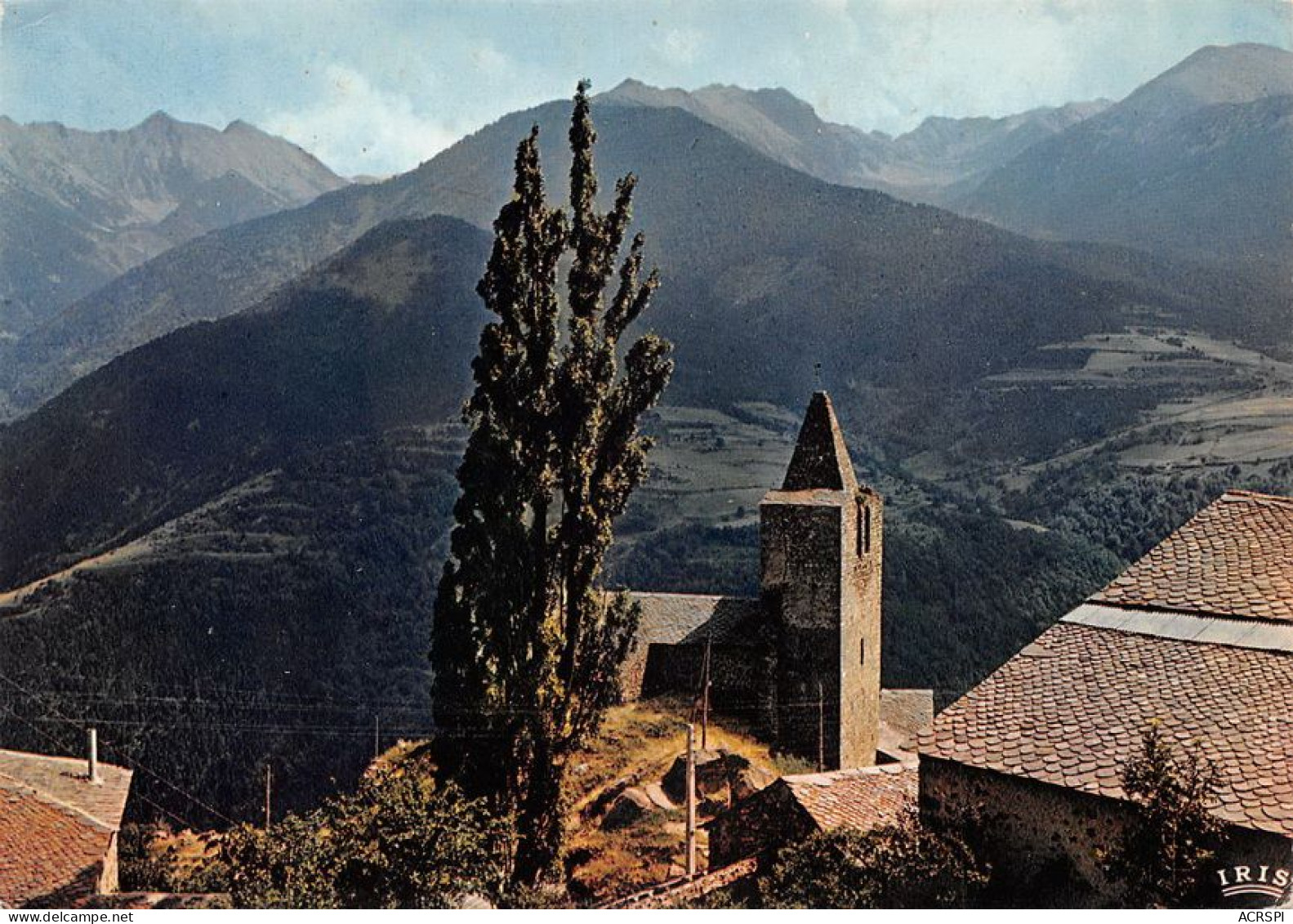 66   Sauto Le Clocher De L'église Et La Chaine Des Pyrénées  (Scan R/V) N°  7   \MT9133 - Prades