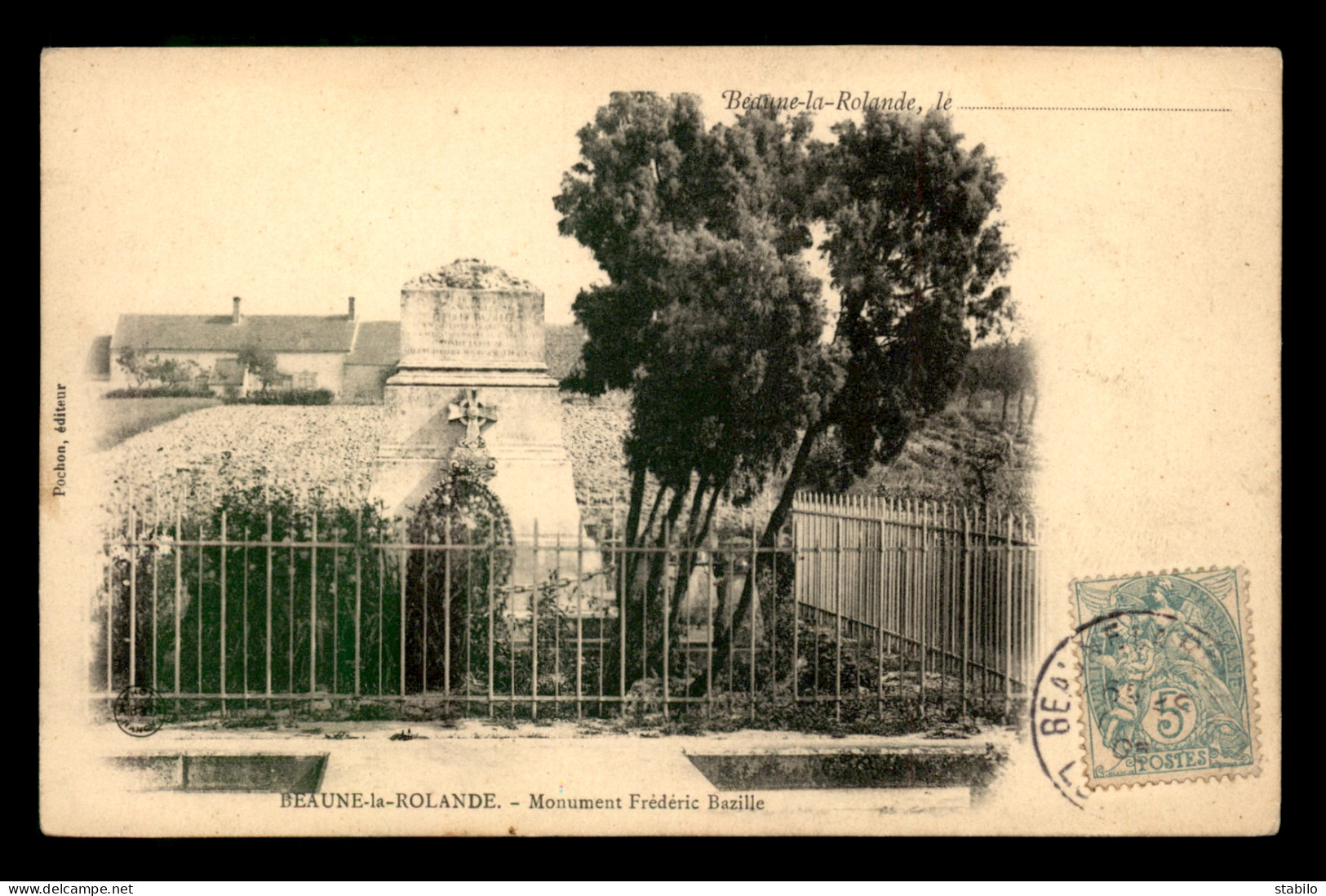 GUERRE DE 1870 - BEAUNE-LA-ROLANDE (LOIRET) - LE MONUMENT FREDERIC BAZILLE - Beaune-la-Rolande