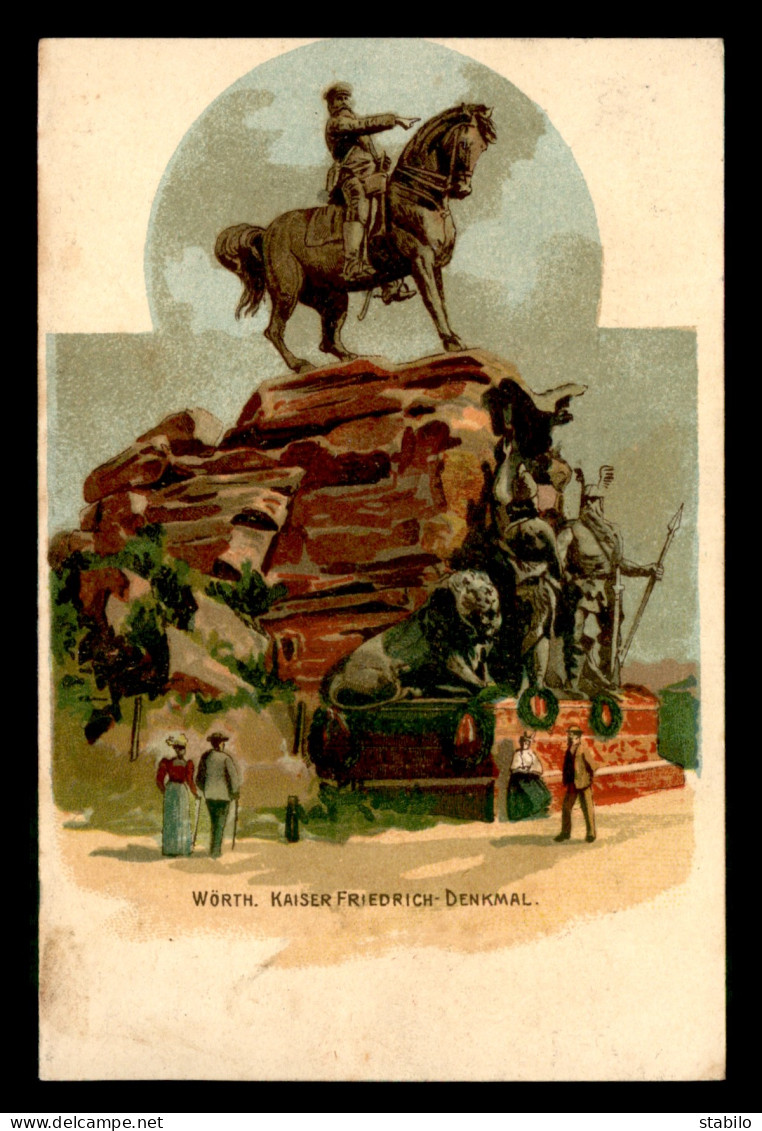 GUERRE DE 1870 - WOERTH (BAS-RHIN) - KAISER FRIEDRICH DENKMAL - Woerth