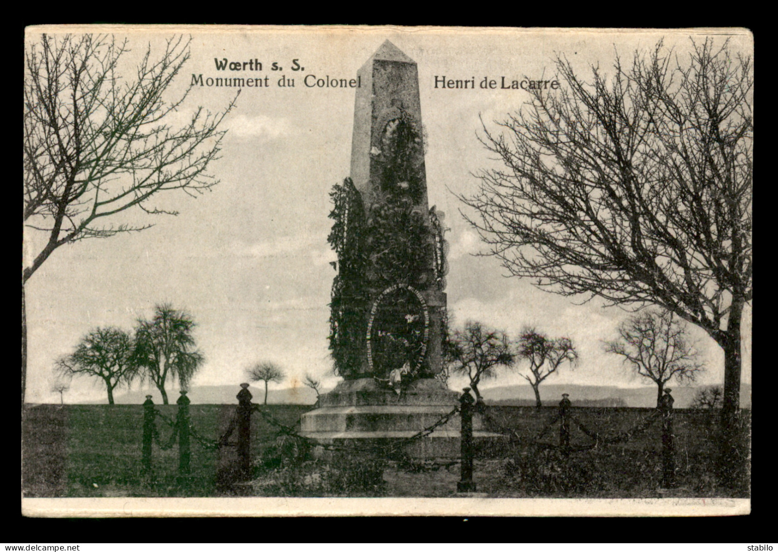 GUERRE DE 1870 - WOERTH (BAS-RHIN) - MONUMENT DU COLONEL HENRI DE LACARRE - Woerth