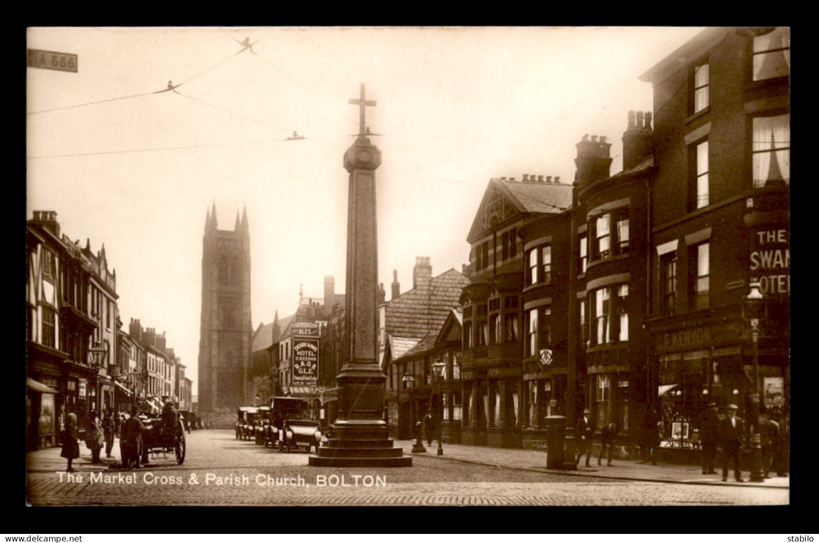 ROYAUME-UNI - ANGLETERRE - BOLTON - THE MARKET CROSS AND PARRISH CHURCH - Manchester