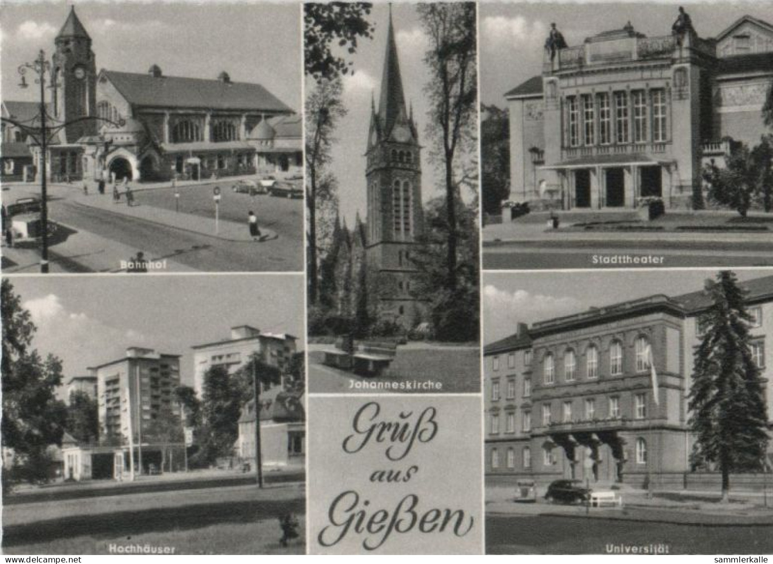 56857 - Giessen - U.a. Johanneskirche - Ca. 1960 - Giessen