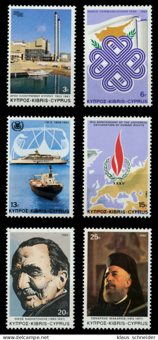 ZYPERN Nr 599-604 Postfrisch X922562 - Unused Stamps