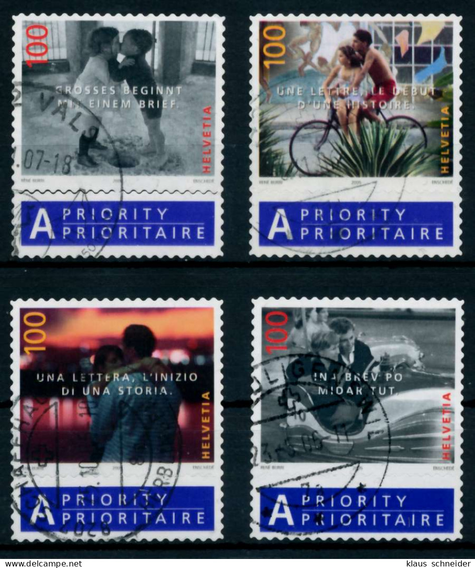 SCHWEIZ 2005 Nr 1906Zf-1909Zf Gestempelt X68AB42 - Used Stamps