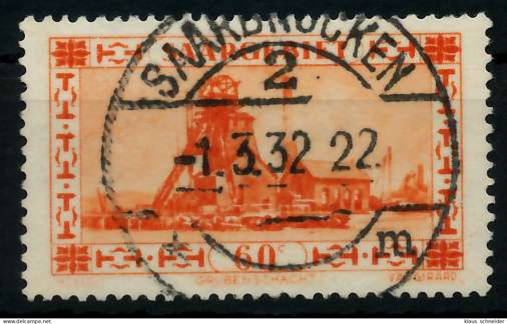 SAARGEBIET 1930 Nr 143 Zentrisch Gestempelt X794DA6 - Oblitérés