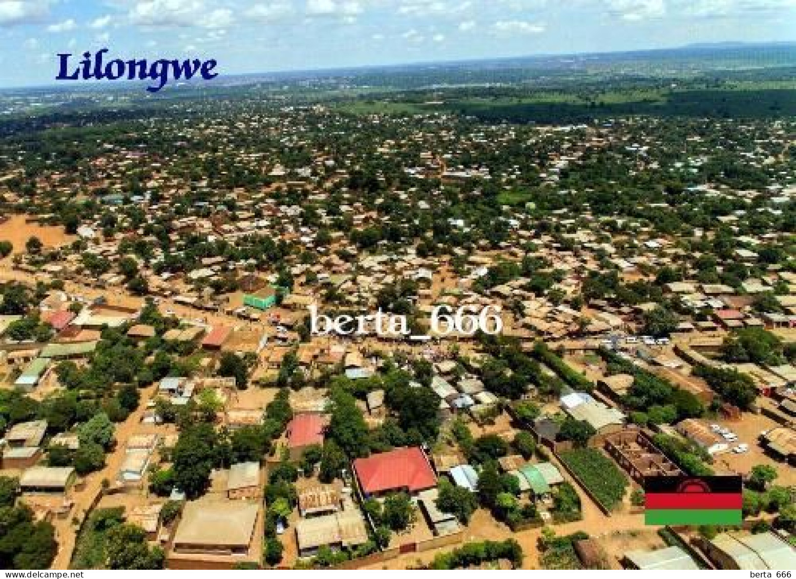 Malawi Lilongwe Aerial View New Postcard - Malawi