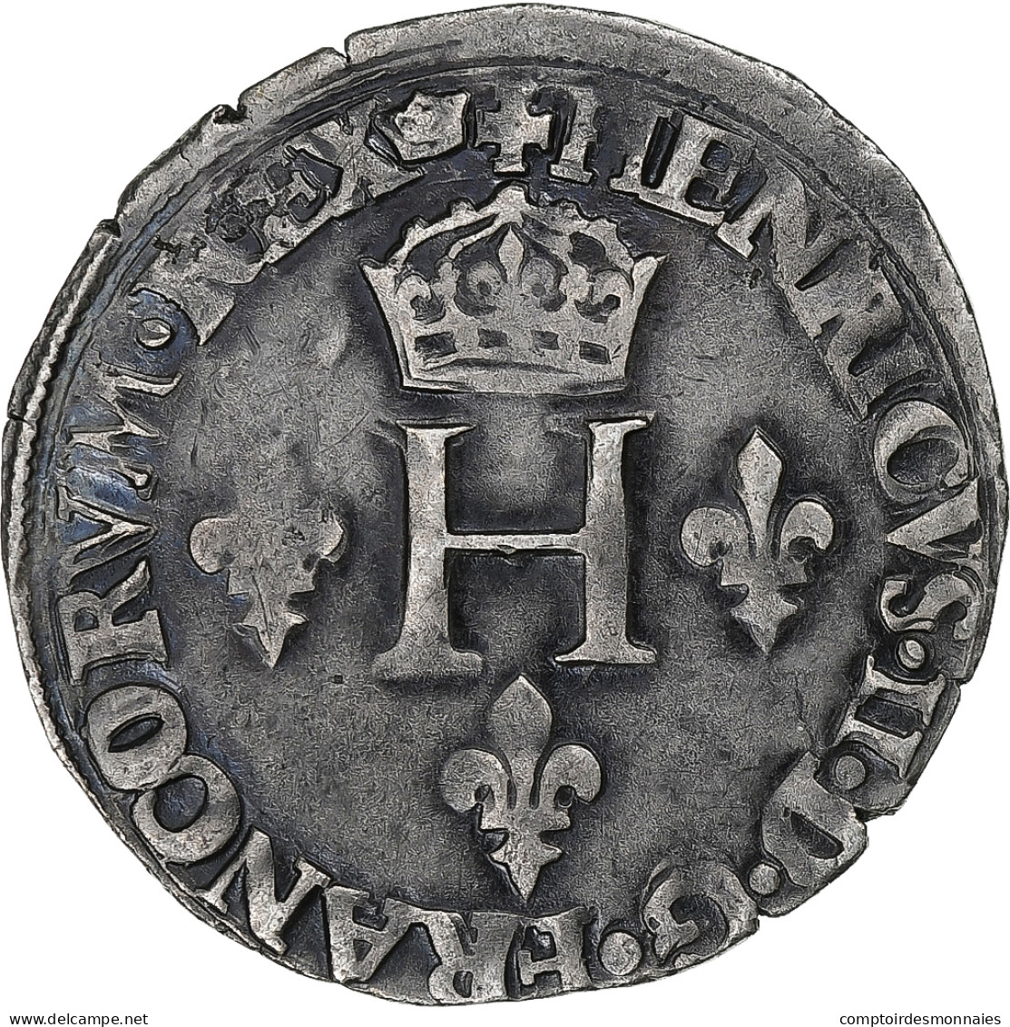 France, Henri II, Sol Parisis, 1551, Paris, Billon, TTB, Gadoury:362 - 1547-1559 Henry II