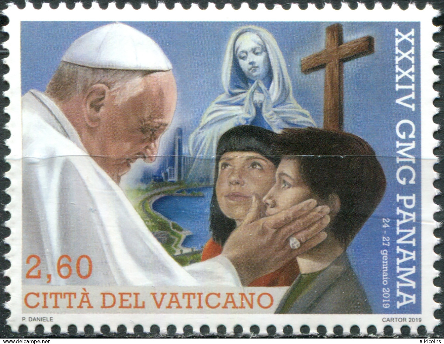 Vatican 2019. 34th World Youth Day, Panama (MNH OG) Stamp - Ongebruikt