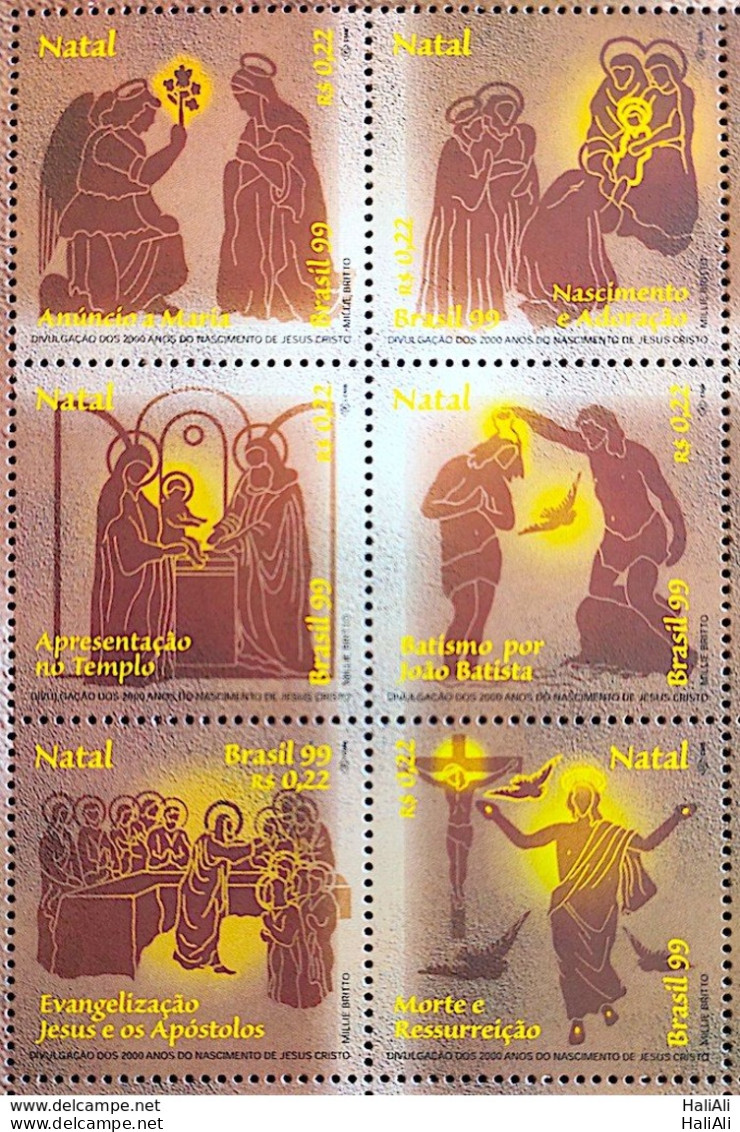 C 2229 Brazil Stamp Selo Christmas Religion 1999 - Unused Stamps