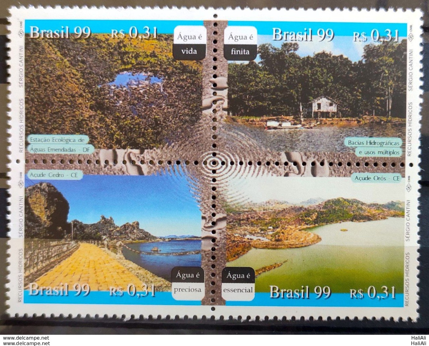 C 2221 Brazil Stamp Stamp Water Resources Water 1999 - Unused Stamps