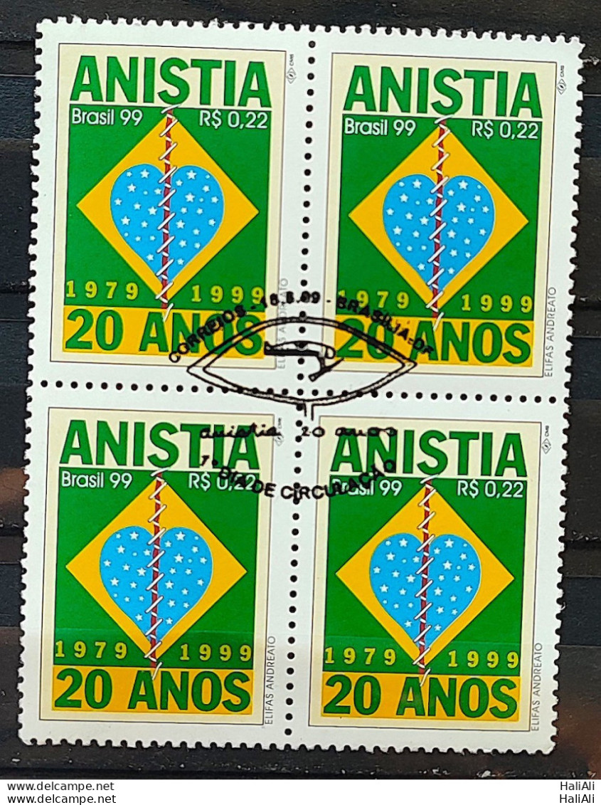 C 2209 Brazil Stamp Amnesty Flag Right Justic 1999 Block Of 4 Cbc Df - Unused Stamps