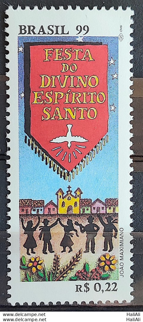 C 2197 Brazil Stamp Feast Of The Divine Holy Spirit Church Religion 1999 - Unused Stamps