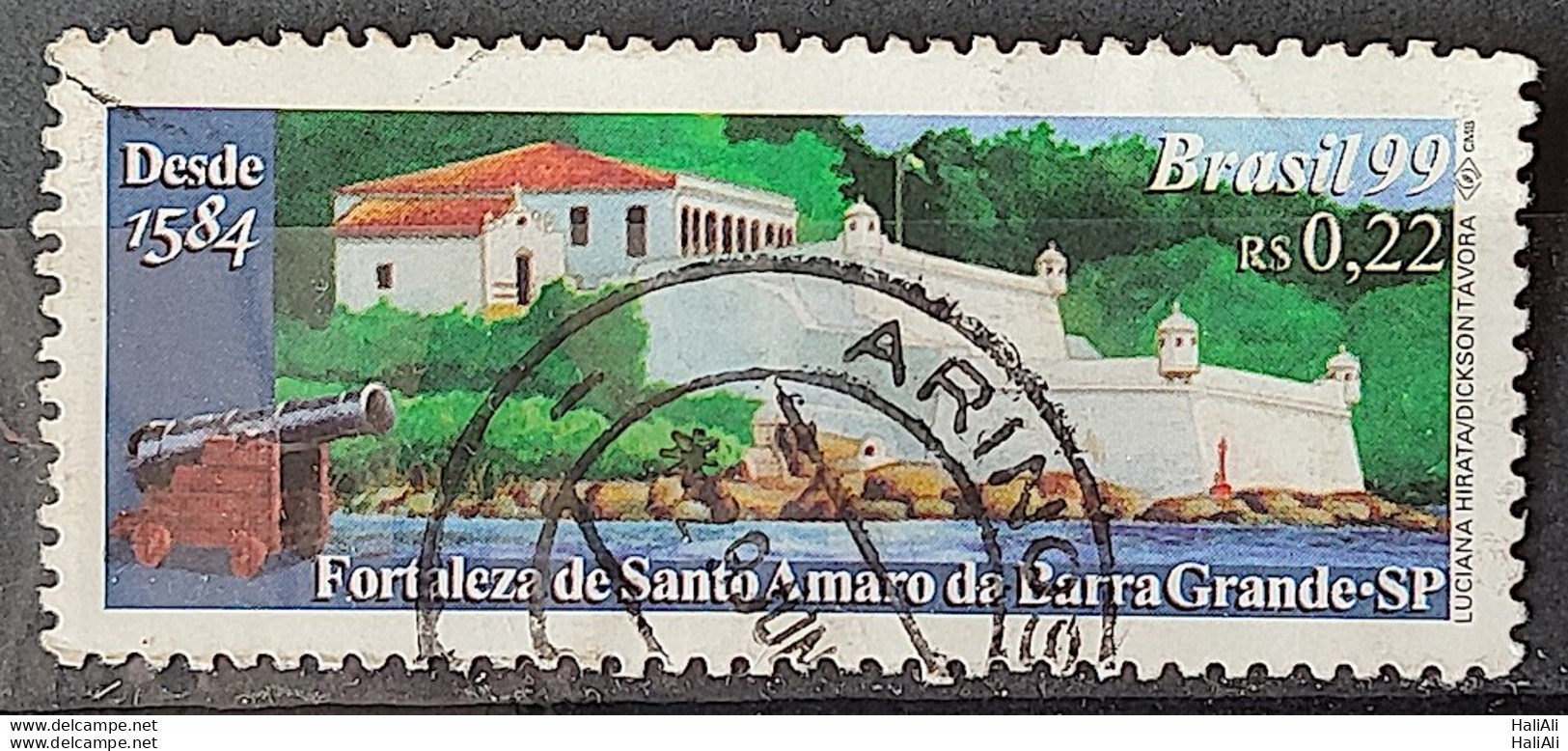 C 2194 Brazil Stamp Fortress Of Santo Amaro Of Barra Grande Military 1999 Circulated 6 - Usados