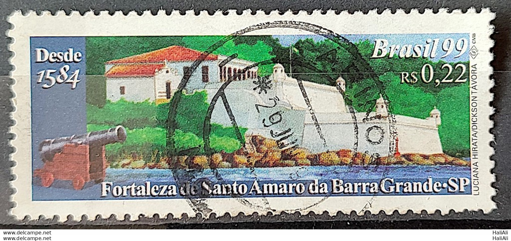 C 2194 Brazil Stamp Fortress Of Santo Amaro Of Barra Grande Military 1999 Circulated 4 - Gebruikt