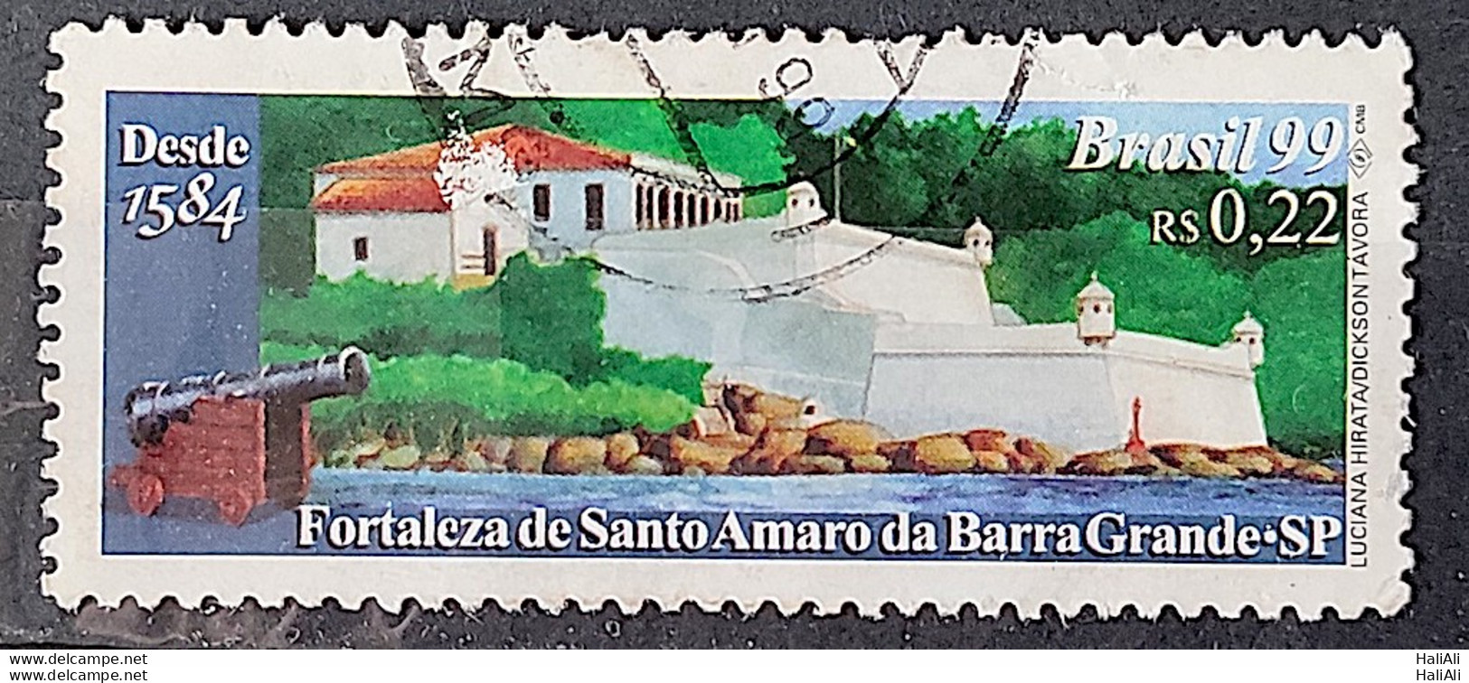 C 2194 Brazil Stamp Fortress Of Santo Amaro Of Barra Grande Military 1999 Circulated 2 - Usati