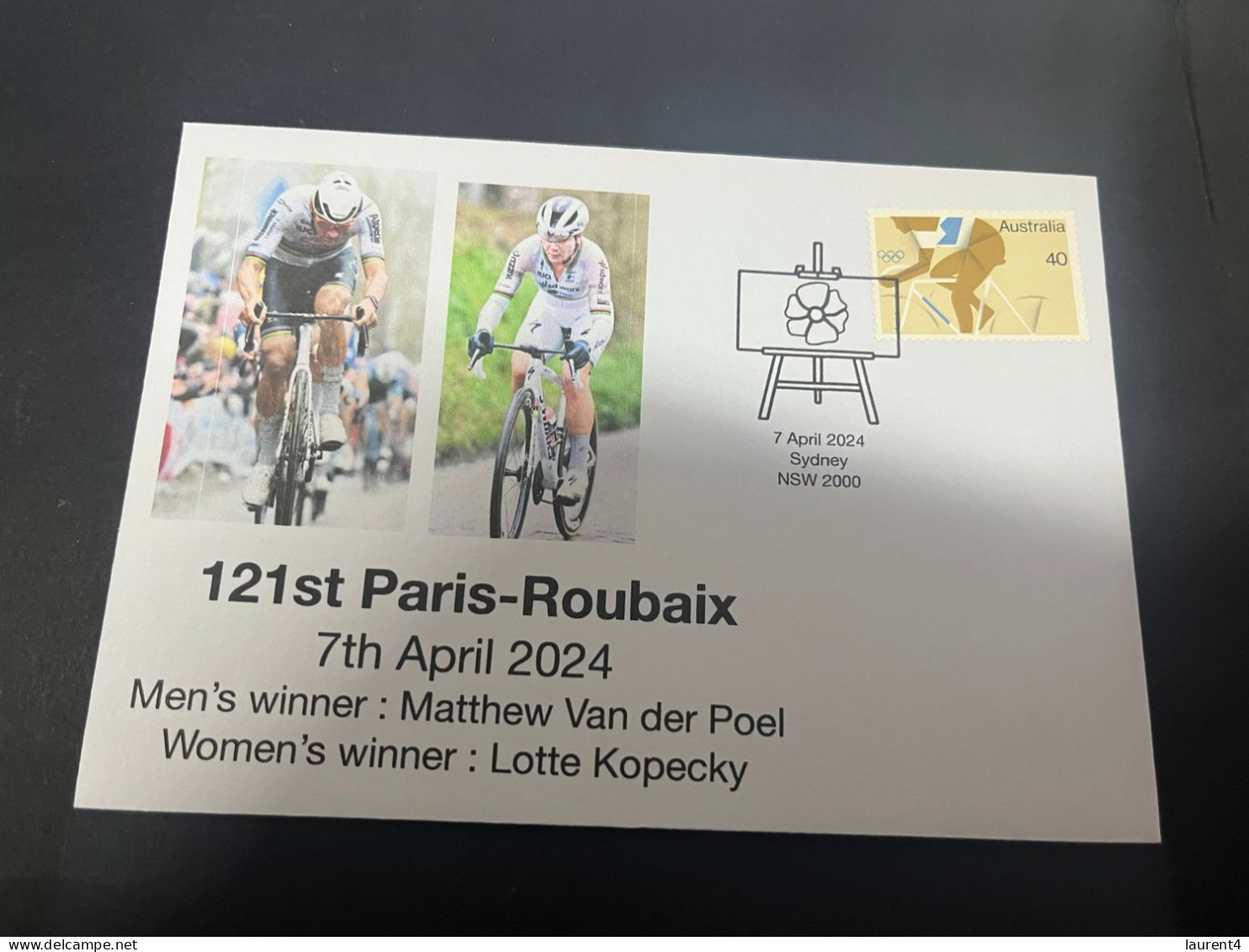 8-4-2024 (1 Z 22) France  - 121st Paris-Roubaix Cycling Race (men & Women Winners) 7 April 2024 - Wielrennen