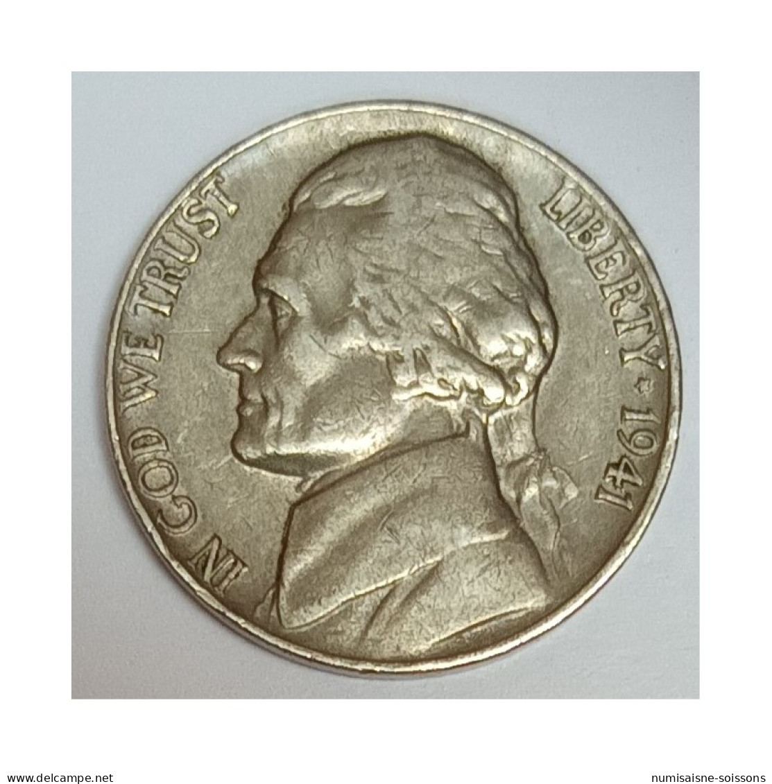 ETATS UNIS - KM 192 - 5 CENTS 1941 - THOMAS JEFFERSON - TB+ - 1938-42: Vooroorlogse Munten