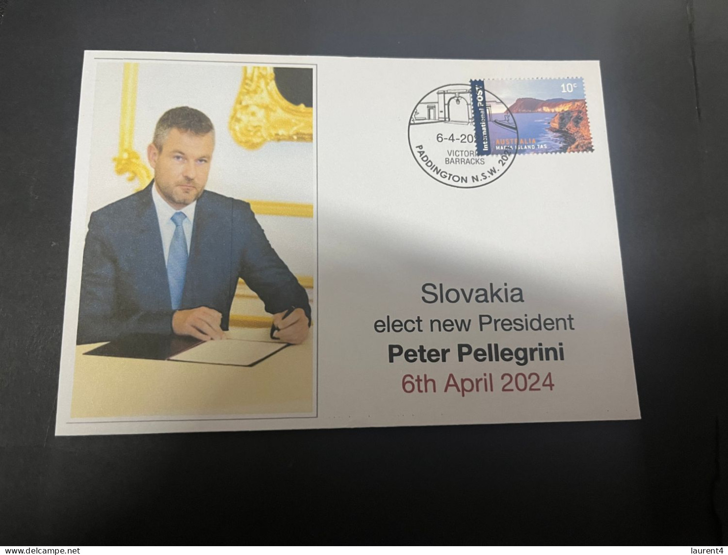 8-4-2024 (1 Z 22) Slovakia Elect New President - Peter Pellegrini (6th April 2024) - Briefe U. Dokumente