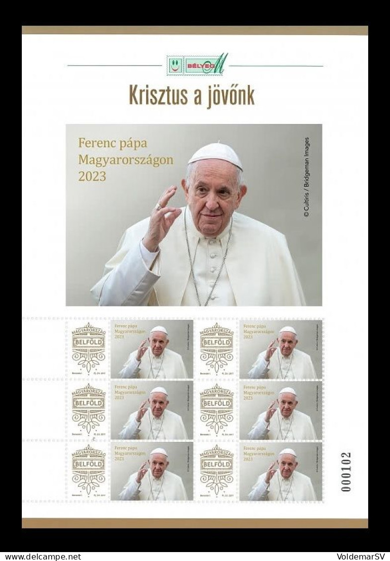 Hungary 2023 Mih. 5927XVIII Visit Of Pope Francis To Hungary (M/S) MNH ** - Unused Stamps