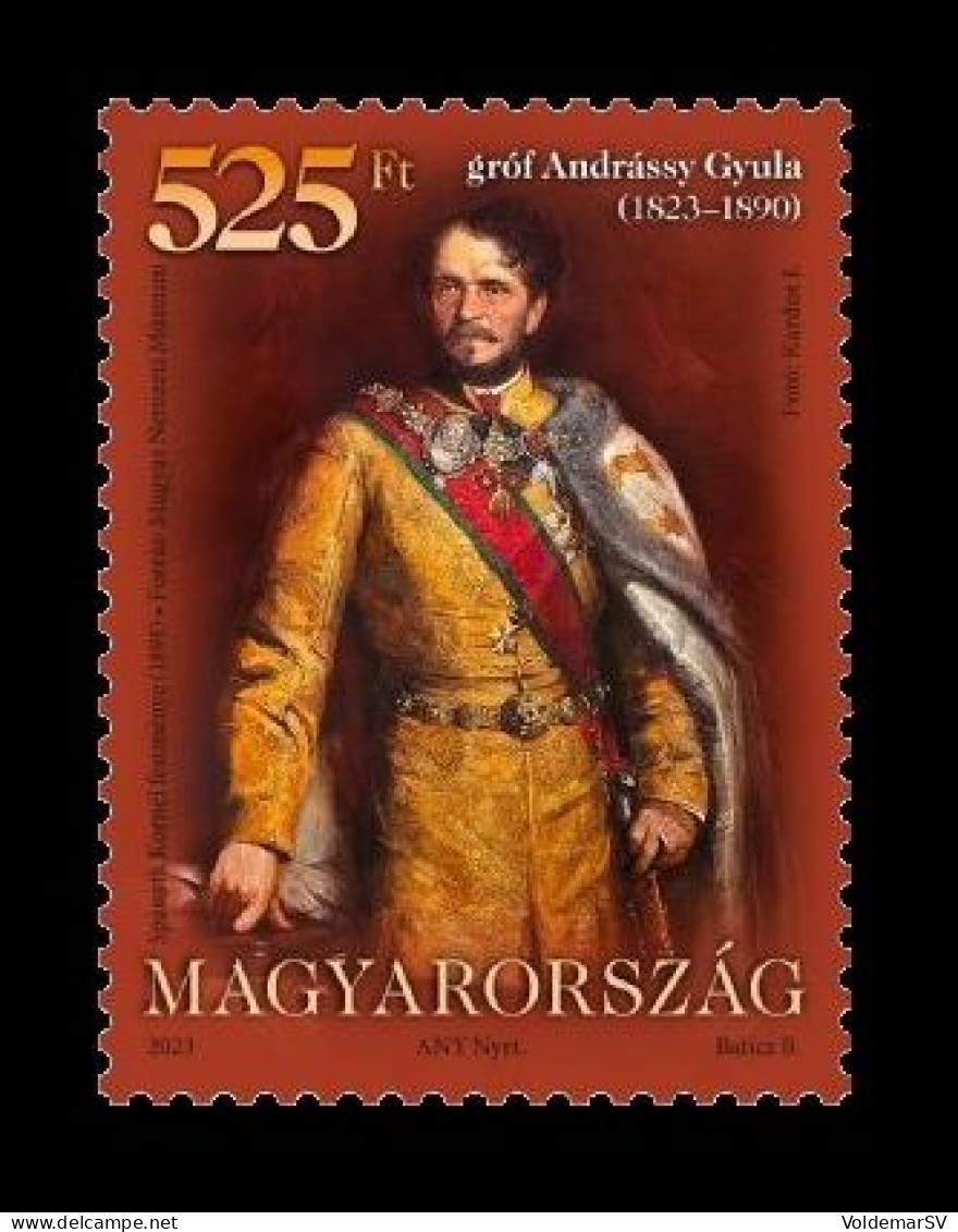 Hungary 2023 Mih. 6299 Count Gyula Andrassy MNH ** - Unused Stamps