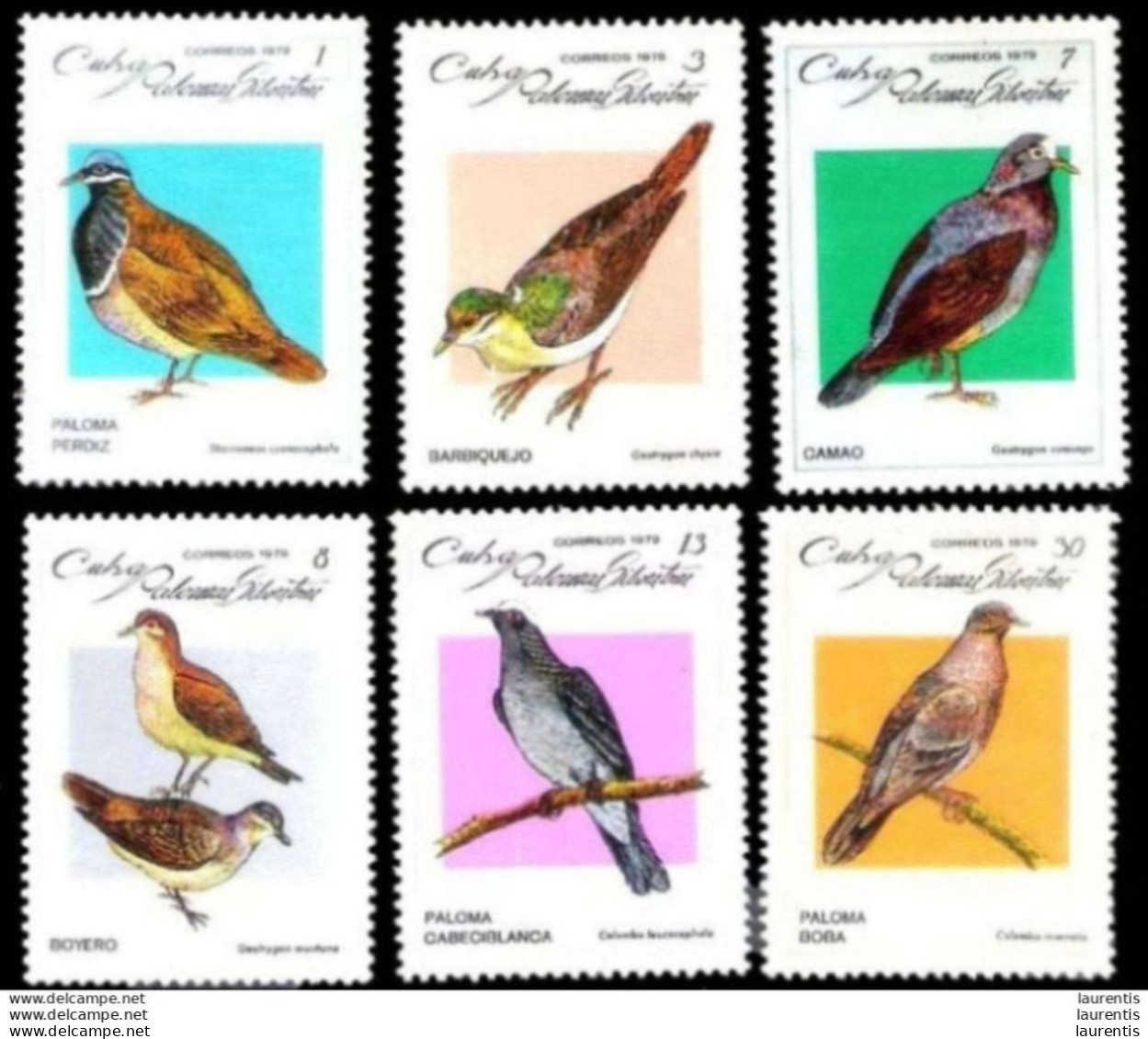 14662  Pigeons - Colombes - 1979 - No Gum - 1,35 . - Pigeons & Columbiformes