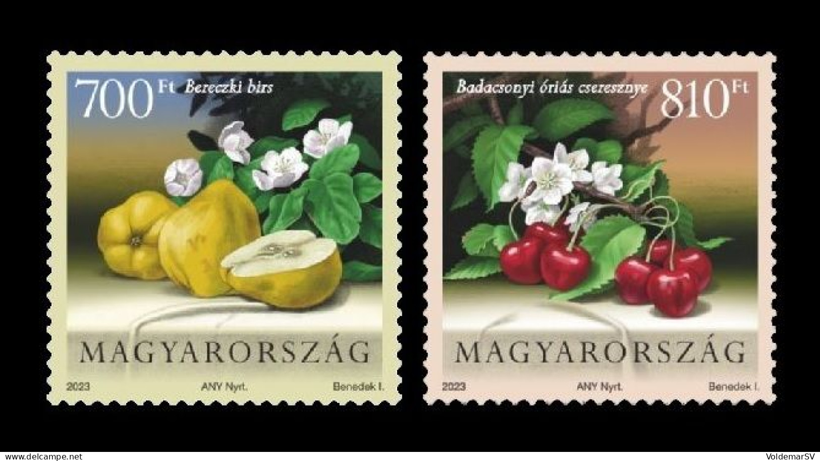 Hungary 2023 Mih. 6301/02 Flora. Fruits. Quince And Cherry MNH ** - Ongebruikt