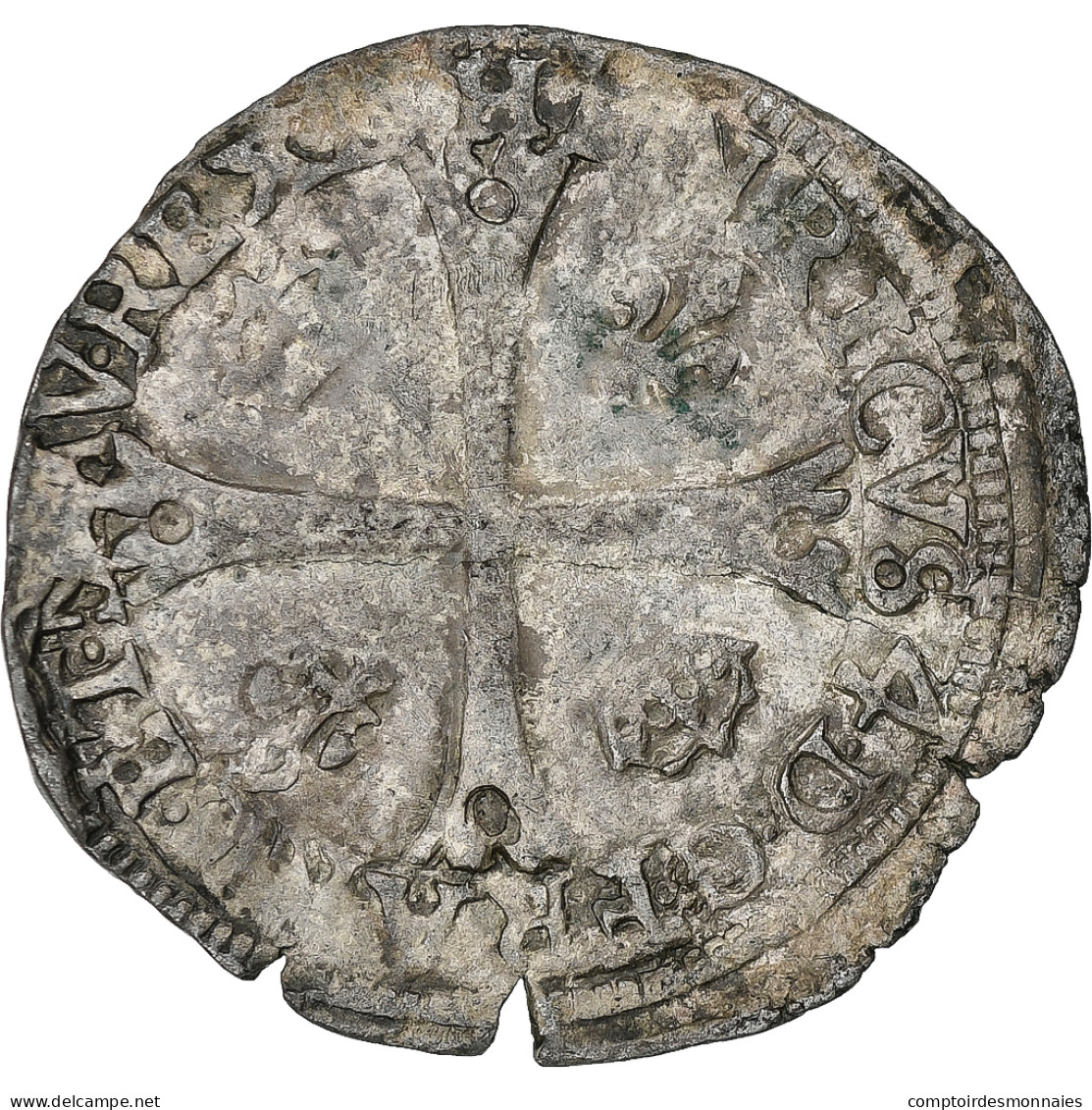 France, Henri IV, Douzain De Béarn, 1593, Morlaas, Billon, TB+, Gadoury:570 - 1589-1610 Enrico IV