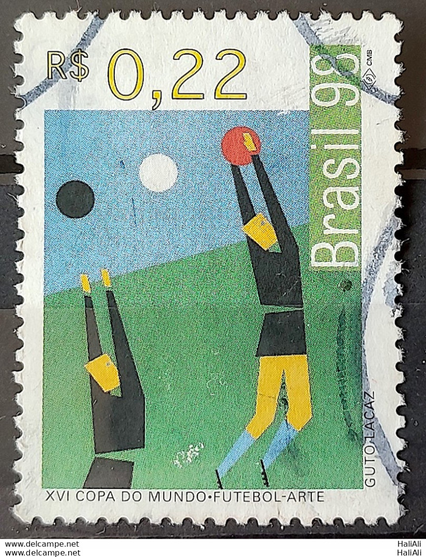 C 2129 Brazil Stamp World Cup France Guto Lacaz Art 1998 Circulated 1 - Gebruikt