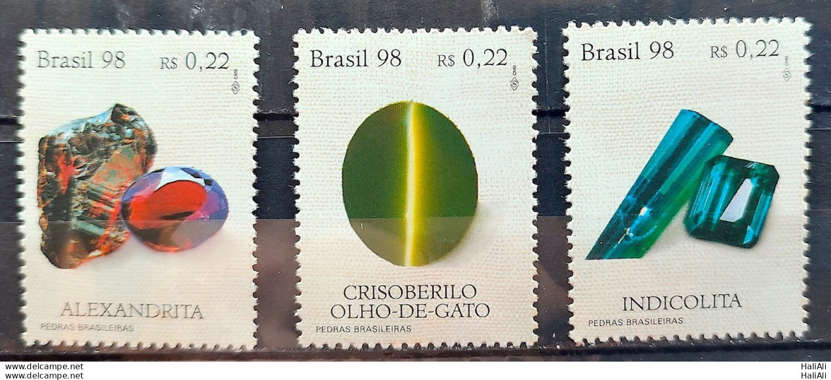 C 2069 Brazil Stamp Brazilian Stones Alexandrita 1998 Complete Series Separated - Unused Stamps