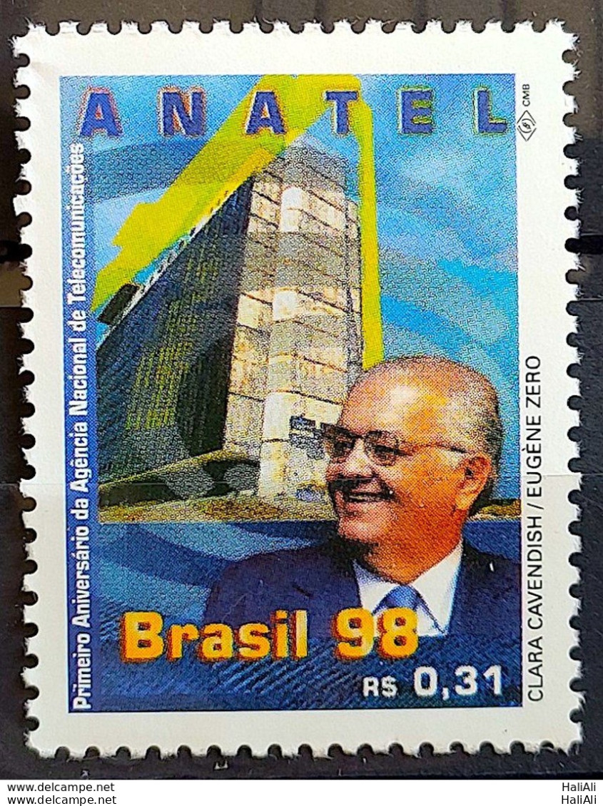 C 2177 Brazil Stamp National Telecommunications Agency Communication Sérgio Motta 1998 - Unused Stamps