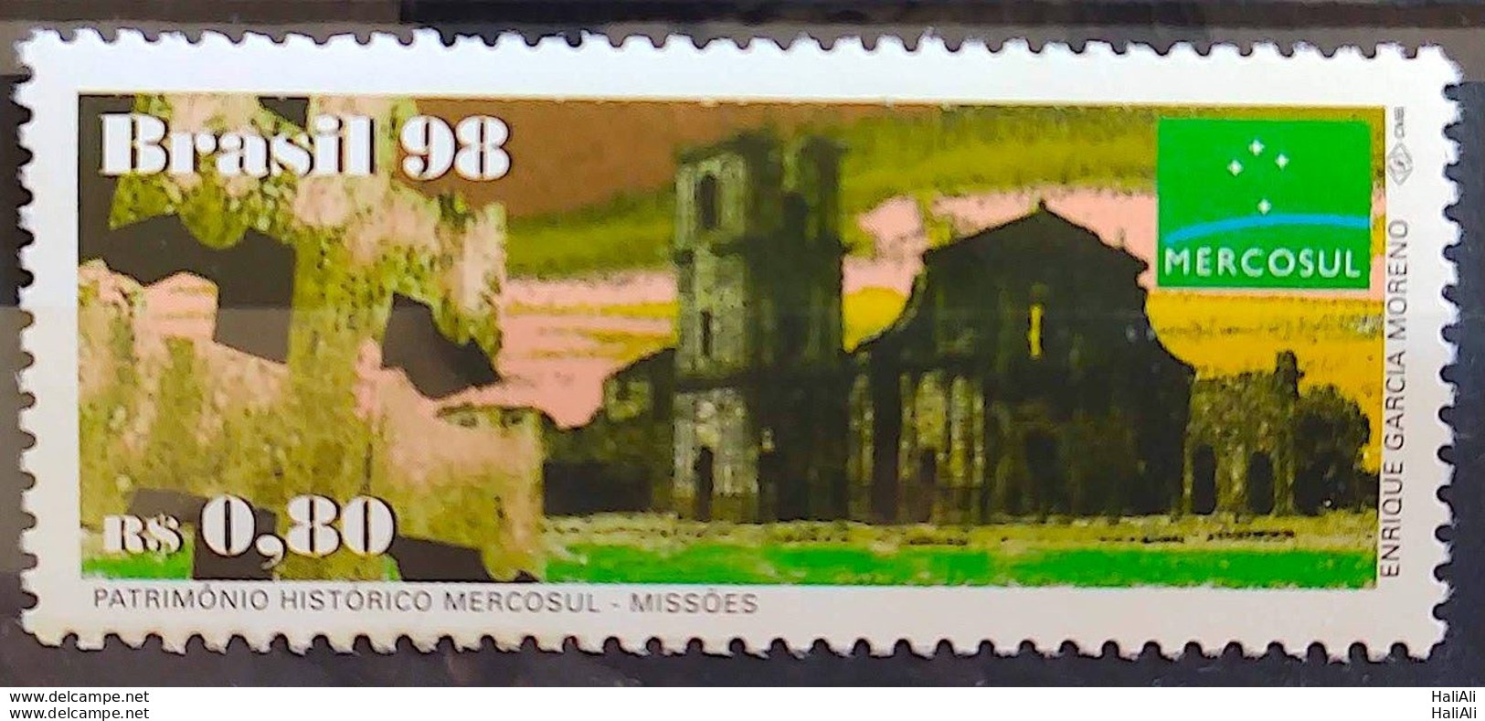 C 2158 Brazil Stamp Mercosur Historical Heritage Missions Church 1998 - Unused Stamps