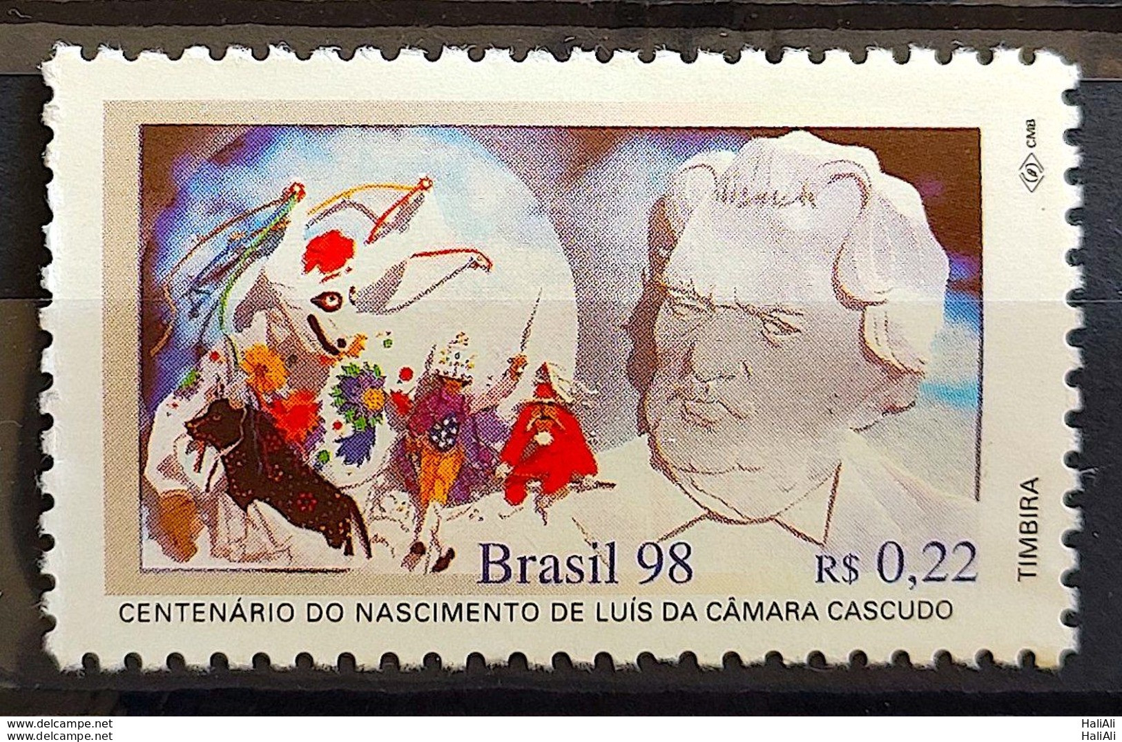 C 2152 Brazil Stamp Stamp Luís Da Câmara Cascudo Writer Literature 1998 - Unused Stamps