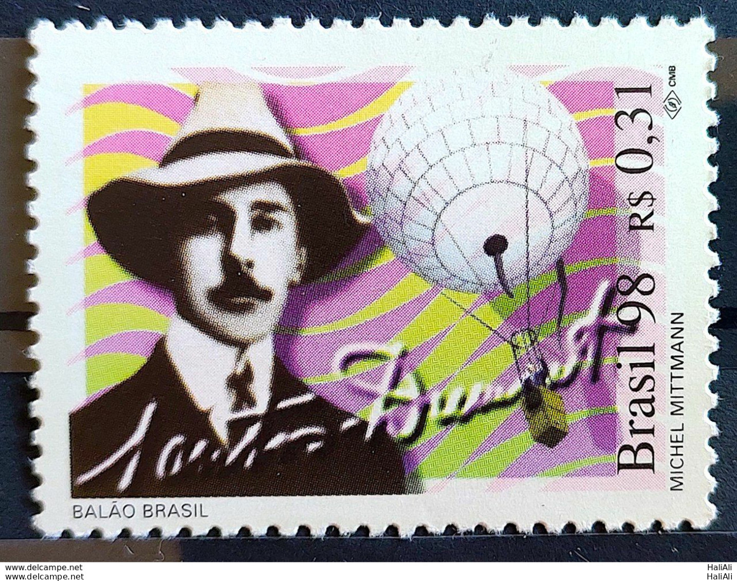 C 2143 Brazil Stamp Santos Dumont Airplane Aviation Personality 1998 - Unused Stamps