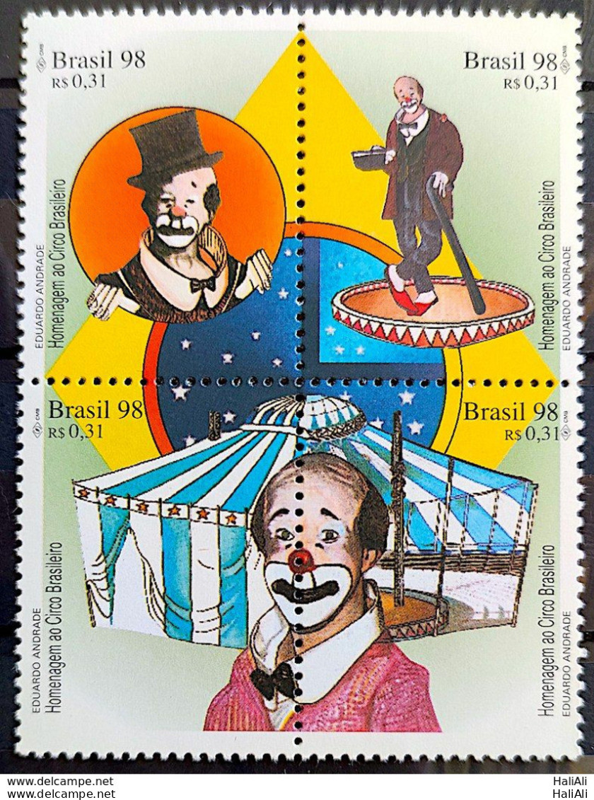C 2085 Brazil Stamp Homage To The Brazilian Circus Clown Hat 1998 - Unused Stamps