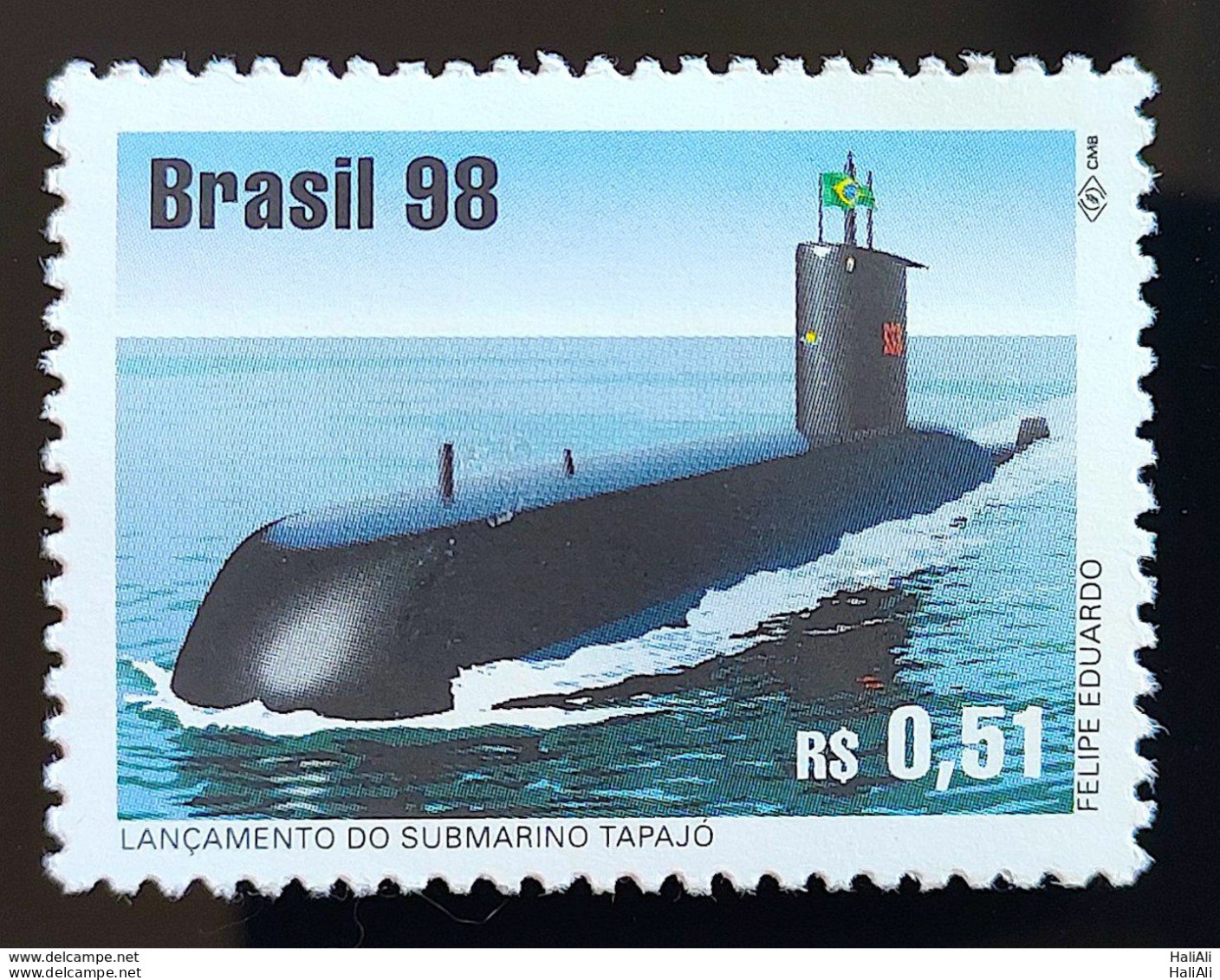 C 2140 Brazil Stamp Tapajós Submarine Military Flag 1998 - Unused Stamps
