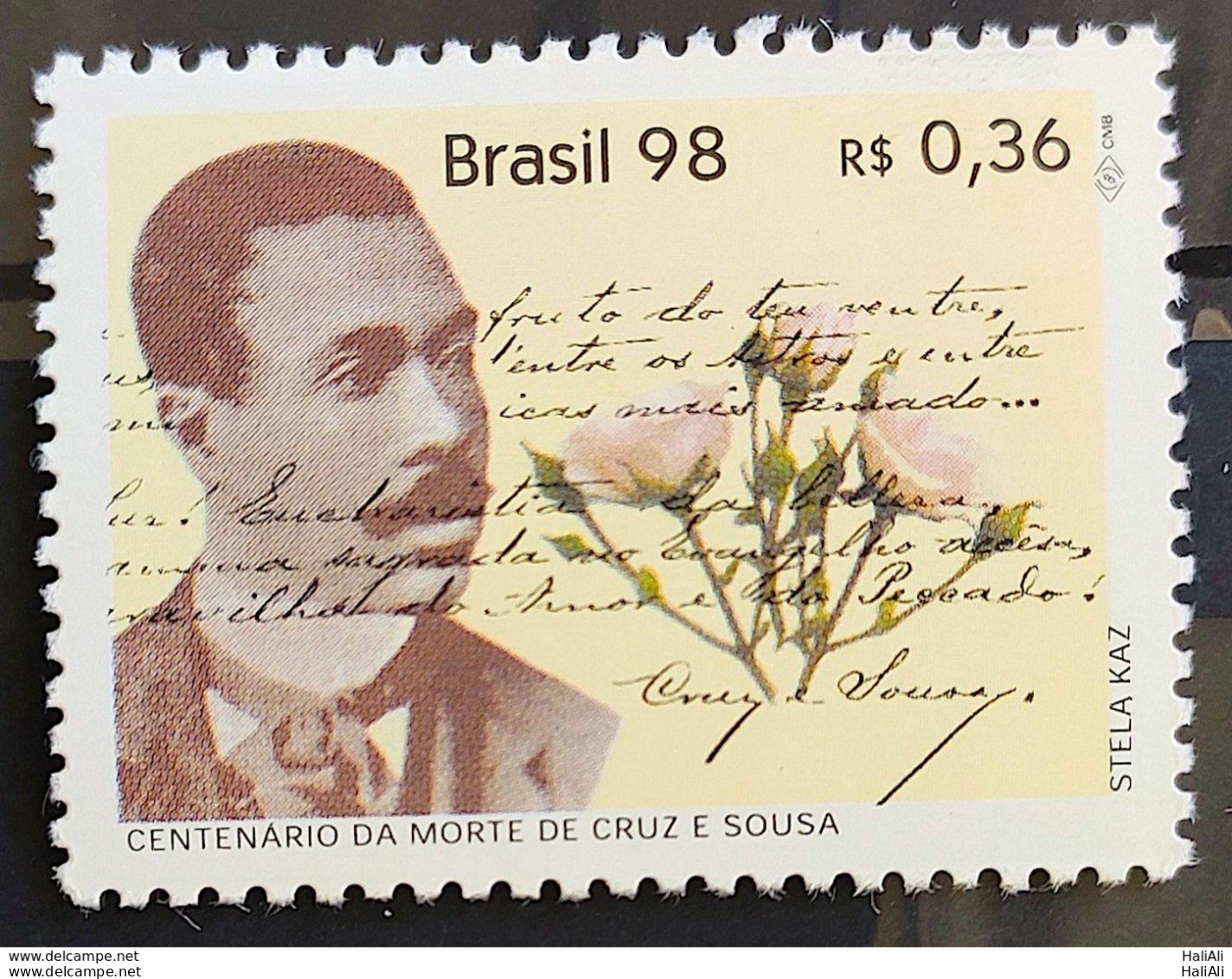 C 2078 Brazil Stamp Cruz E Sousa Literature 1998 - Unused Stamps