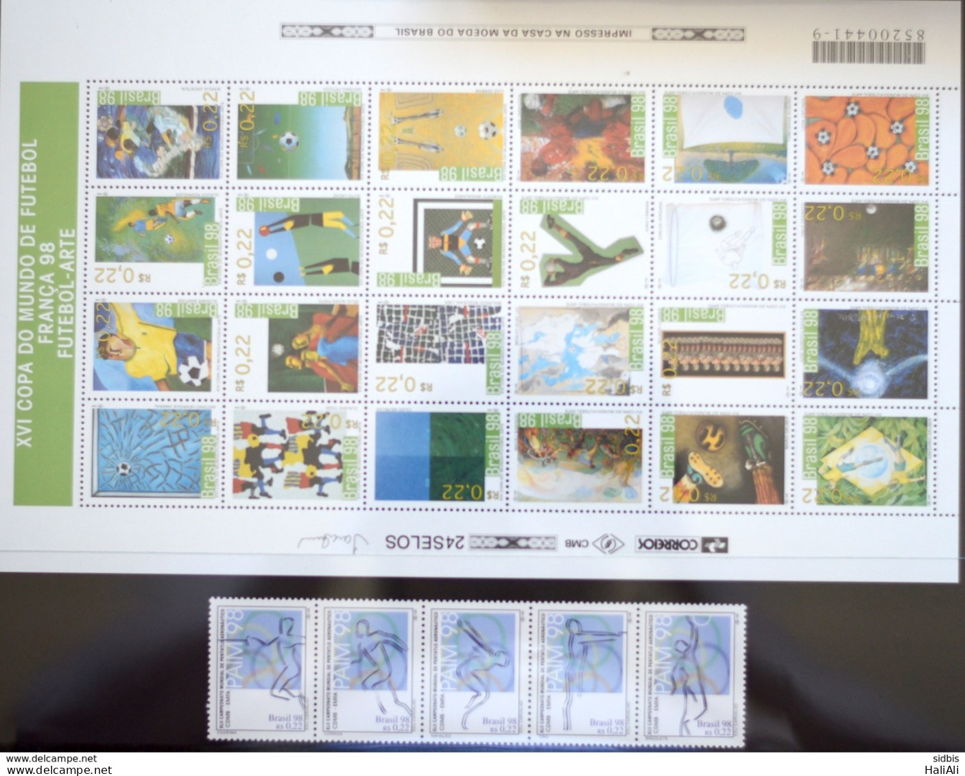 Brazil Collection Stamp Yearpack 1998 Cinema Cover - Enteros Postales