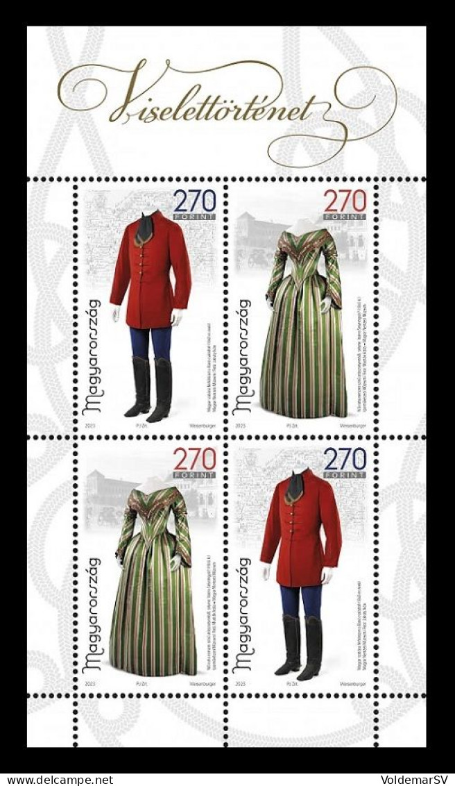 Hungary 2023 Mih. 6315/16 History Of Clothing. Bano Family Costume And Dress Of Valero Factory (M/S) MNH ** - Nuovi