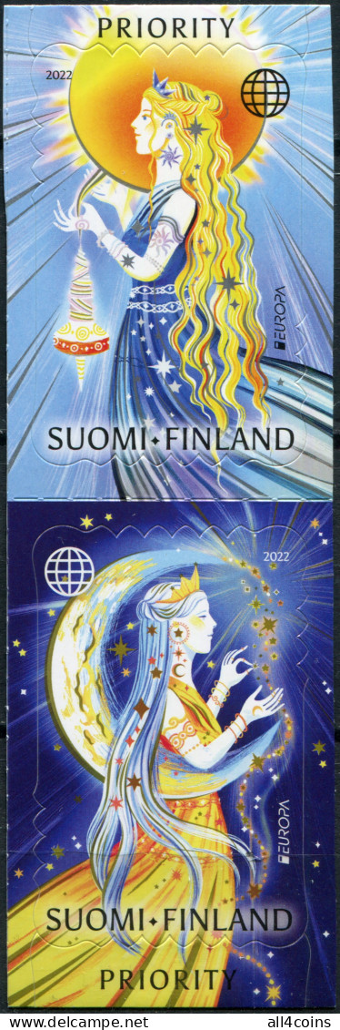 Finland 2022. Stories And Myths (MNH OG) Block Of 2 Stamps - Ungebraucht