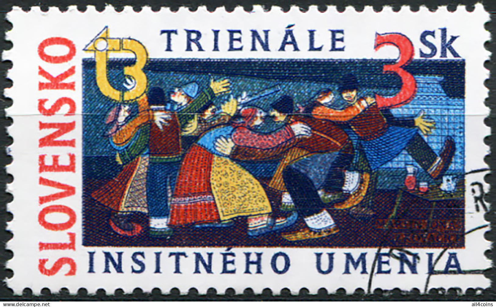 Slovakia 1997. Triennial Of Naive Art (CTO) Stamp - Unused Stamps