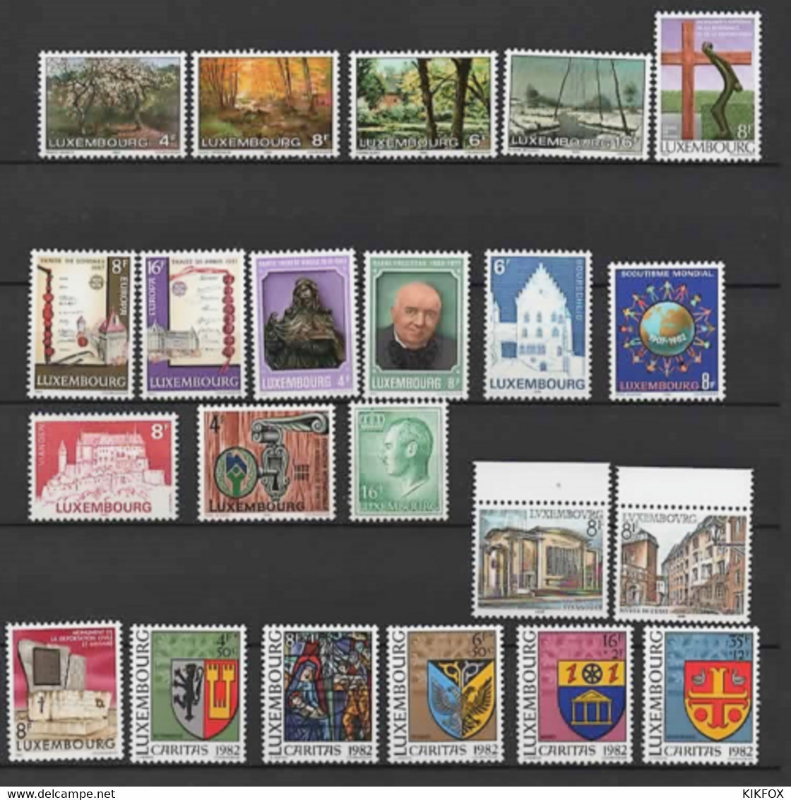 LUXEMBURG,LUXEMBOURG, 1982 Kompletter Jahrgang Mi.Nr. 1046-1087 POSTFRISCH - Ganze Jahrgänge