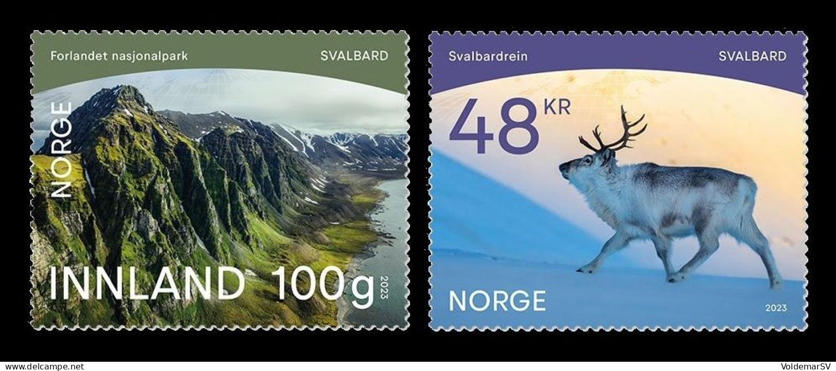 Norway 2023 Mih. 2092/93 Svalbard Archipelago. Fauna. Forlandet National Park And Reindeer MNH ** - Ongebruikt